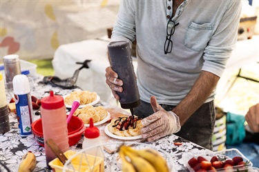 Pancake stall at Moocooboola Festival 2024