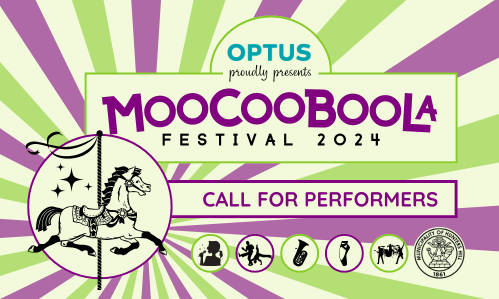 Moocooboola 2024 Call for Performers graphic