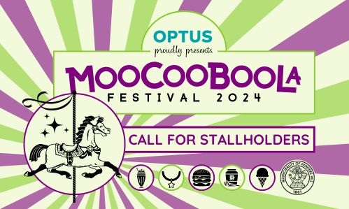 Moocooboola 2024 Call for Stallholders graphic