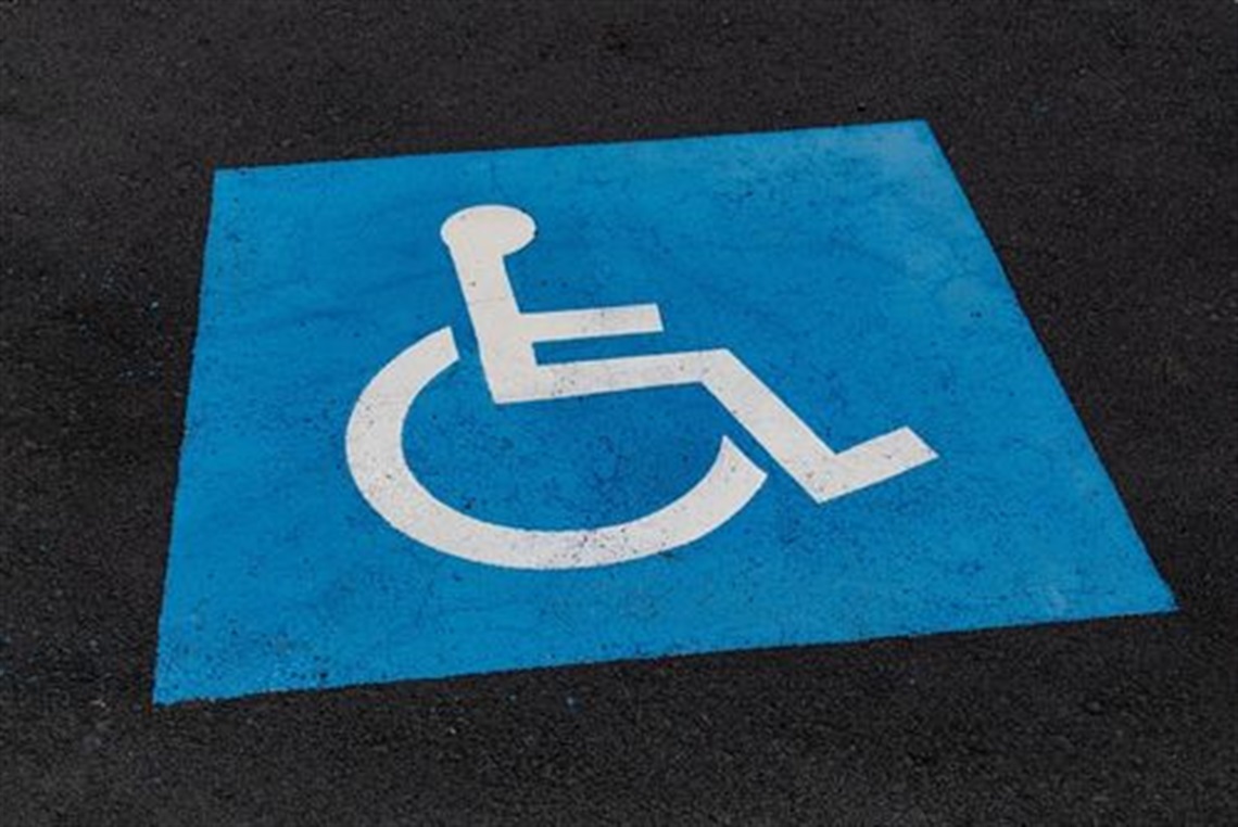 Accessibility parking logo