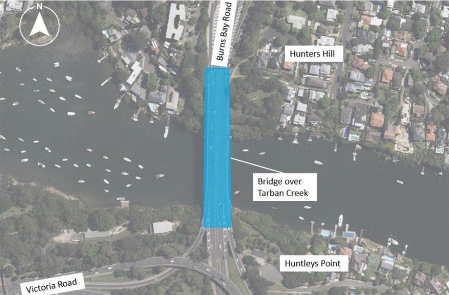 Location of work area – Tarban Creek Bridge, Huntleys PointHunters Hill (1).jpg