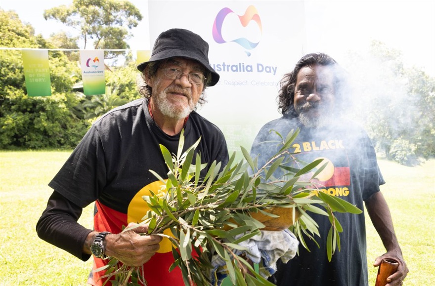 Smoking Ceremony on Australia Day