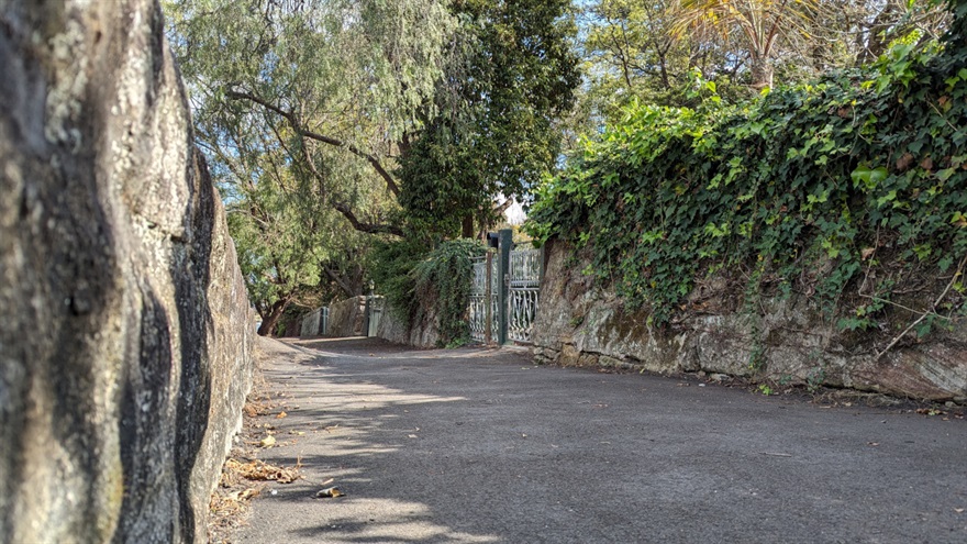 Heritage Stone Walls with Ivy and Trees